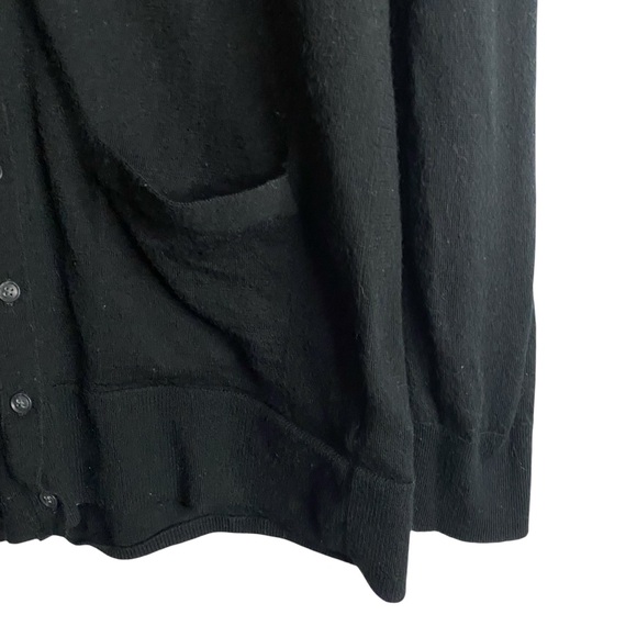 Banana Republic Women's Black 100% Merino Extra Fine Wool Cardigan - Picture 4 of 7